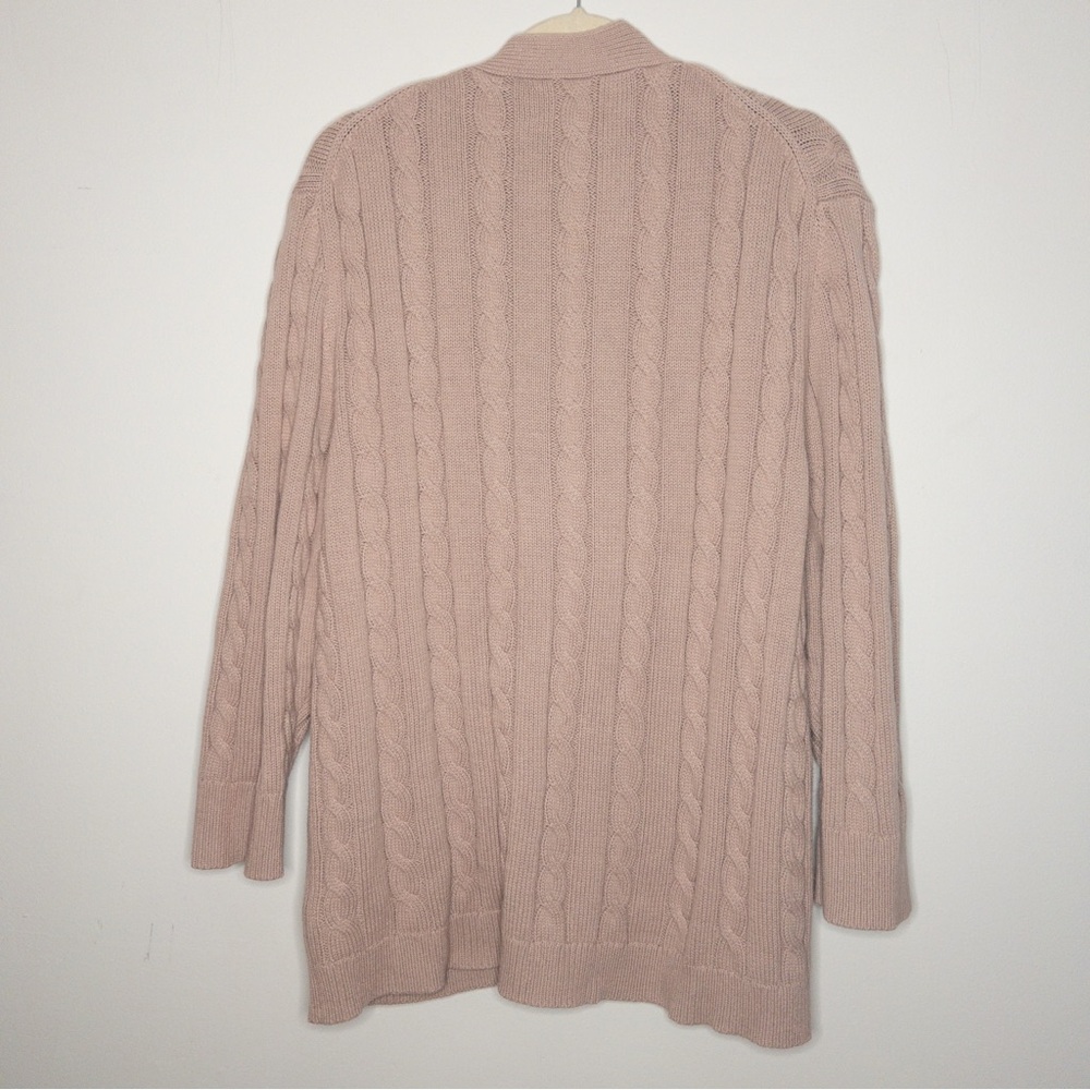 The Great Longline Cable Knit Cardigan Sweater - Picture 9 of 11